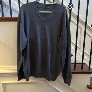 Jos. A. Bank Men's Gray V-Neck signature collection XXL Sweater